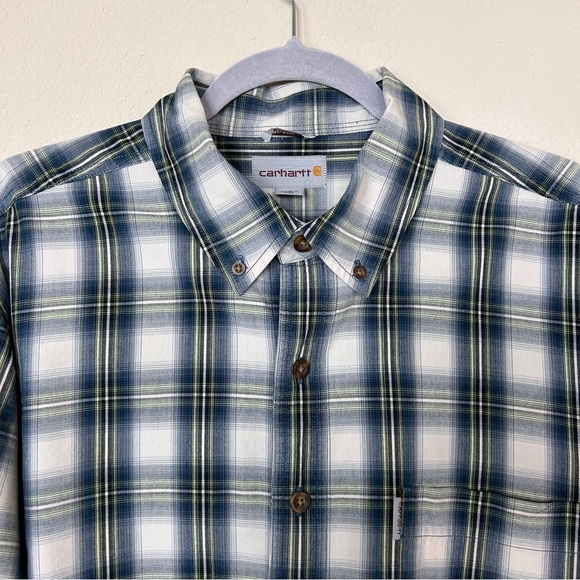 Carhartt men’s plaid button down size XL - Picture 4 of 8